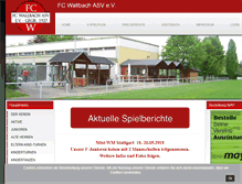 Tablet Screenshot of fcwallbach.de